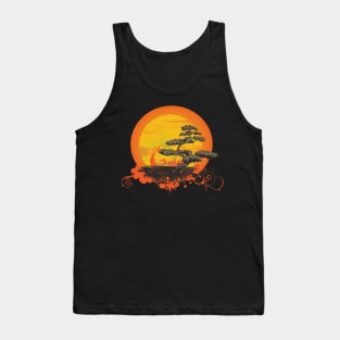 Japanese Bonsai Orange Dawn Tank Top